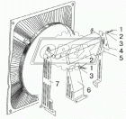 80-1309100 Ограждение вентилятора 500х150 в сборе МТЗ РУП