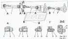 69237-2220010 Опора L=335 2фланца ф220 8отв.ф14 промежуточная карданного вала МЗКТ МЗКТ