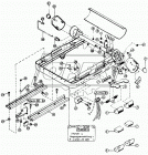 43011 Тележка-лежак; 1010х475х130 с подсветкой пластик Vorel