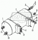 3205-3513087 Хомут (пруток М6) L=800 крепл.возд. баллона (ресивера) (большой) ПАЗ