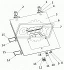 3205-3717012 Панель подсветки номерного знака ПАЗ