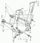 КУН 00.206 Кронштейн ПКУ-0,8(МТЗ) механизма навески передний левый Сальск