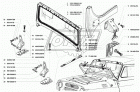 31514-5200012 Рамка ветрового окна УАЗ-469,3151 в сборе (под крышу) УАЗ