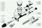 469-1602300 Цилиндр сцепления главный УАЗ-469,3151, Lштока=80; без вилки в сб. с 1 круглым бачком бачок на цилиндре Автогидравлика