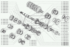 31606-1701126 Шестерня Z=34/42 фвнутр=42 h=40 2-й передачи КПП 5-ступ (Арзамас) с зубчатым венцом, вторичного вала АМЗ