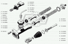 РСТ-3741-1602300 Цилиндр сцепления главный ГЦС УАЗ-452,3741 присоединение бачка через трубку; (без вилки) РСТ