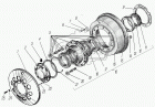 55571-3103002-20 Ступица с тормозным барабаномв сборе Урал; (под АВС, 2 подшипника, без имп. кольца) Урал