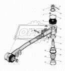 4320-3414012-10 Наконечник тяги сошки УРАЛ в сборе под усиленный палец (М22х1,5) Урал