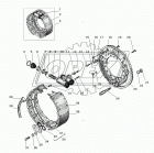 55571-3501010-20 Тормоз УРАЛ в сборе 2-х пол.цил., под АБС (с датчиком);  в т.ч. взамен 4320-3501010 Урал