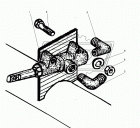 4322-3522018 Кран 130х50 3отв м16х1,5 креп 2отв.ф8 управления давлением кабинный с угольниками Урал