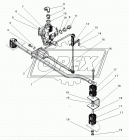 5557-3506675 Тяга с кронштейном L=1025 Урал