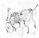 4320Я-3509260 Трубка (медь) ф6; L=860 Г=М10+К12/Г=М10+К12 маслоподводящая к компрессору УРТ