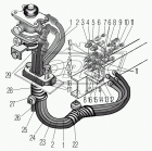 32552Х-3506286 Трубка УРАЛ от крана тормозного Урал