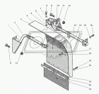 63685-8403321 Кронштейн брызговика задний левый Урал