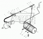 6363-1602170 Рукав ВД (шланг) L=410 Г=М16+К19/Г=М16+К19 УРТ