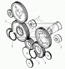 650.1029117 Шестерня фвнутр=95 Z=59 h=34 со втулкой, промежуточная насоса топливного