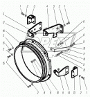 650.1309012 Кожух вентилятора ЯМЗ-650.10,RVI Kerax (00-06), МАЗ RVI Kerax (2000-2020); (алюмин.) 790х695; 4отв.ф8/1отв.ф10 ЯМЗ