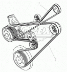 650.1308020 Ремень поликлиновой 9PK1700 MB,RVI Premium, ЯМЗ-650 RENAULT TRUCKS: Kerax265 л.с. Дизель2001--> RENAULT TRUCKS: Kerax362 л.с. Дизель2001--> RENAUL MB ЯМЗ