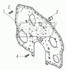 650.1002700 Лист торцевой блока цилиндров ЯМЗ-650 ЯМЗ