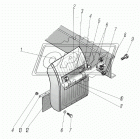 6470-8404033 КРОНШТЕЙН КРЫЛА ЗАДНИЙ ЛЕВЫЙ Урал