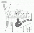 EF-31K Фильтр воздушный (элемент) ф180, Н=228 Газель,УАЗ (дв.ЗМЗ-40522,4062,40522,4092,УМЗ-4216); ф160,h=230, с предфильтром ЗМЗ