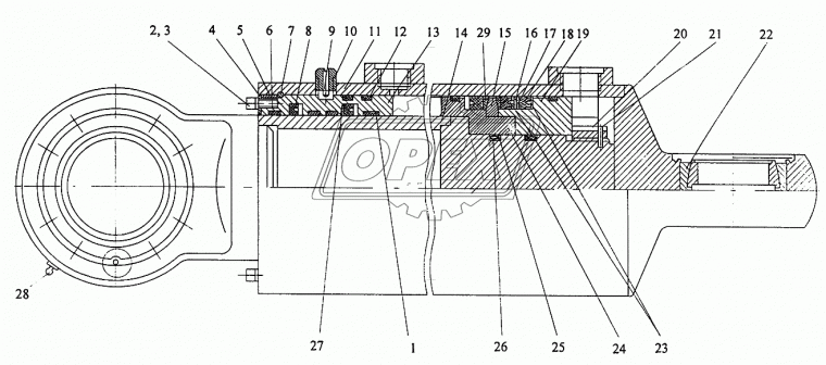 КС-4572А.63.403 Кольцо С/И стопор.гайки г/ц стрелы КС-4572