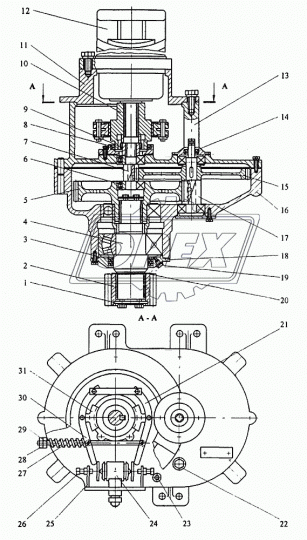 КС-3577.28.083-3 Колесо зубчатое под шестерню с ф32мм Кранмаш