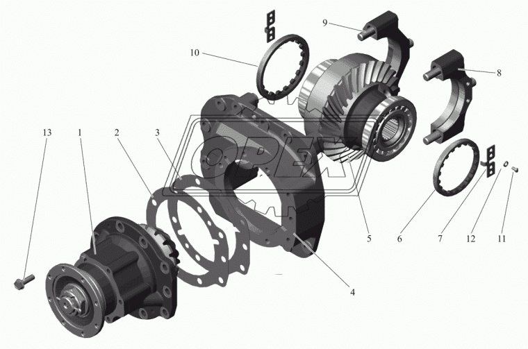 103-2402015-01 Картер редуктора(комплект для запчастей) МАЗ