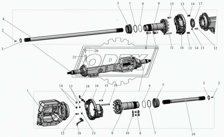 103-2403071-01 Полуось МАЗ