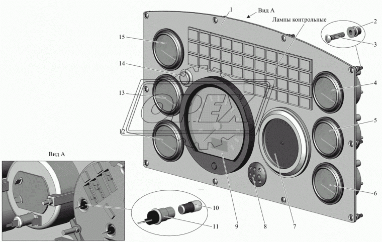 АДЮИ.453686.001 Сигнализатор аварийный ПВХ L=52; 4 плоские клеммы Экран