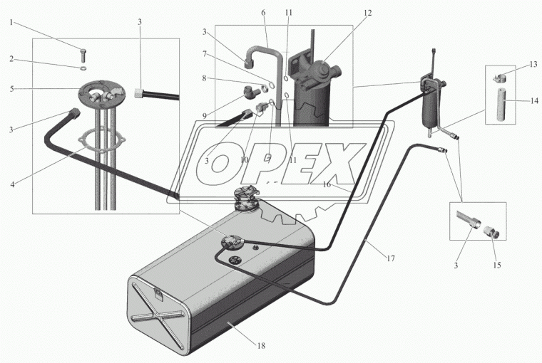 104021-1101010-03 Бак топливный МАЗ в сборе (МАЗ-104) МАЗ
