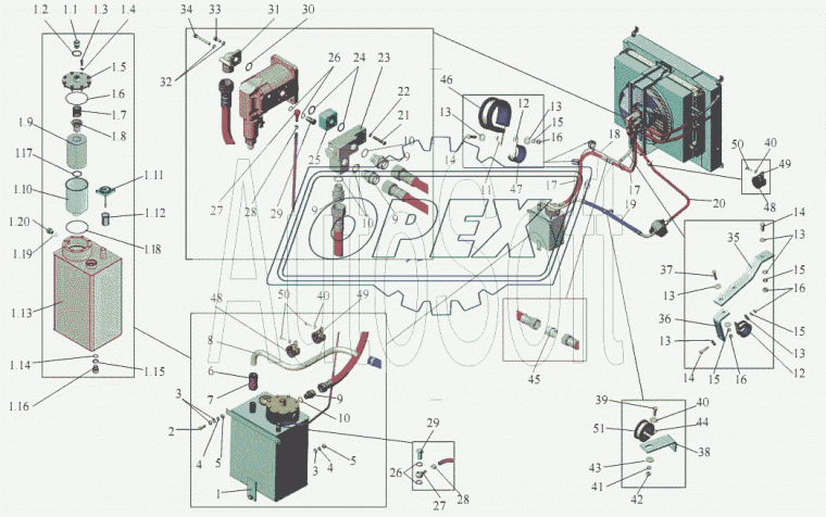 103Н-1308032-65 Бак масляный МАЗ