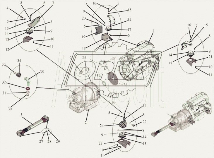 203067-1001042 Кронштейн МАЗ
