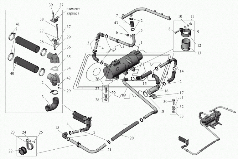 103003-1015029 Патрубок МАЗ
