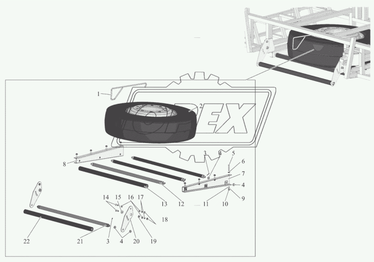 251050-3105050 Ролик в сб. МАЗ