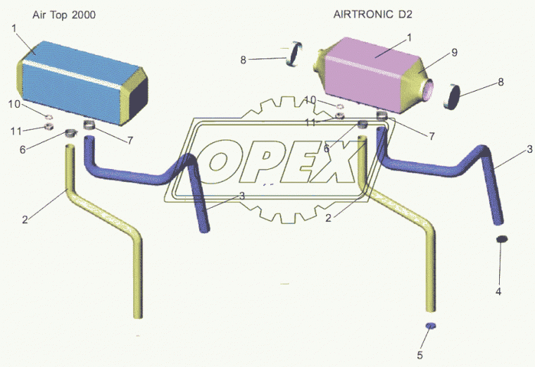 360 61 299 Гофра автономного отопителя воздуховода ф24 мм выхлопная; 1 метр Eberspacher