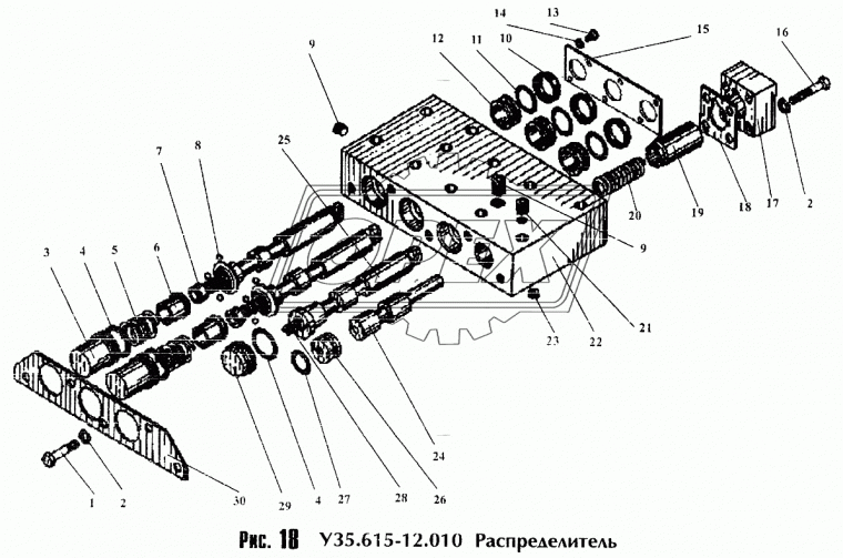 У35.615-12.028 Пружина стяжная L=55 (7вит.) ф21х26 dвит=2 У35.615-12.028 АМКОДОР