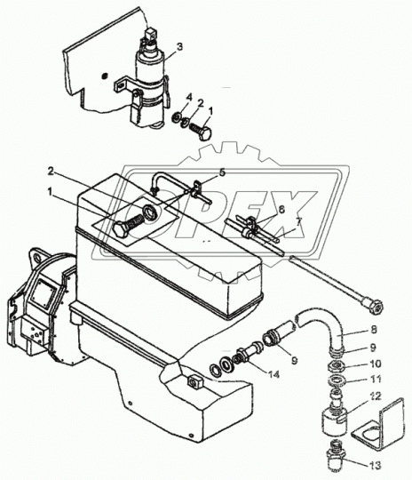 ТО-18Д.02.10.000 Трубопровод сливной АМКОДОР