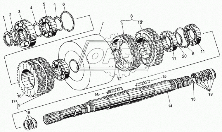 У35.605-00.182 Шестерня (КПП) (У35.615-01.182-01) АМКОДОР