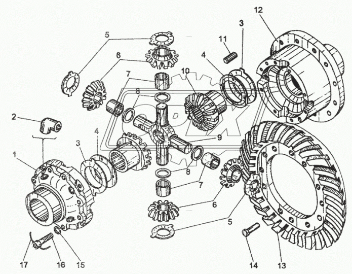 У2210.02-03.049 Шайба медная ф27х55х2 2уса опорная сателлита