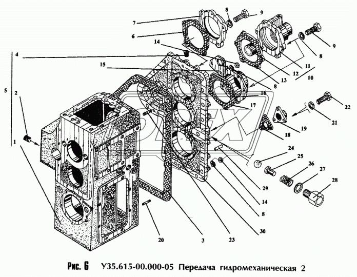 У35.605-00.548 Крышка (У35.615-01.357) АМКОДОР