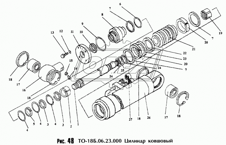 Е22-080-30-3 Кольцо (ПВХ) штоковое опорное ЧТЗ