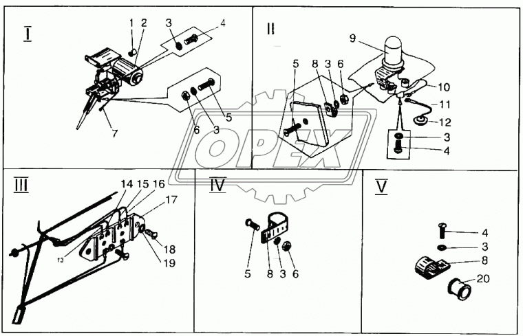 54.5205-010 Привод стеклоочистителя левый ЛиАЗ, ЛАЗ СТАТО
