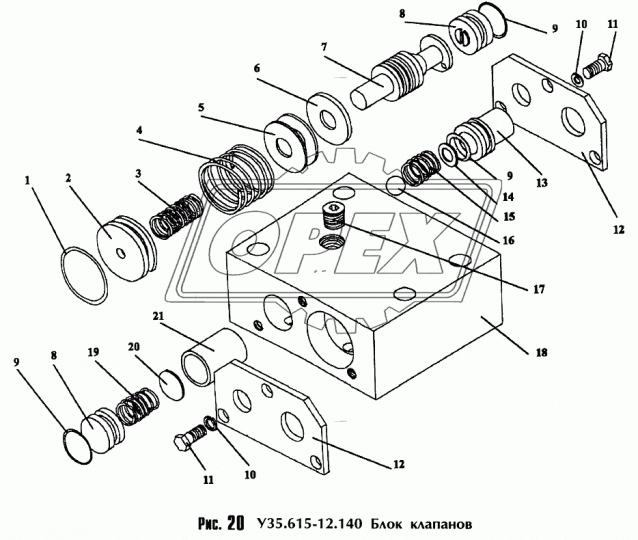 У35.615-12.148 Золотник АМКОДОР
