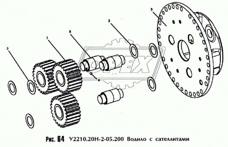 У2210.20Н-2-05.207 Шестерня бортовой водилы (сателлит) АМКОДОР