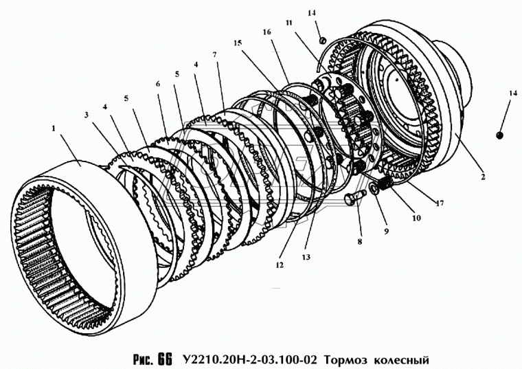 У2210.20Н-2-03.104 Болт С/И ф12,5 М10х38х1,5 Р=11 К=17 каленый, под пломбир АМКОДОР