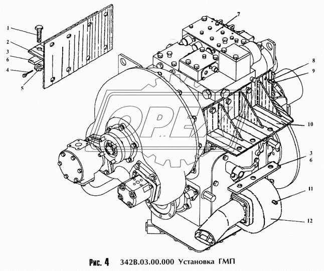 ТО-18Б.74.00.002 Планка РТИ 265х50 h=13; 3отв.ф20 АМКОДОР