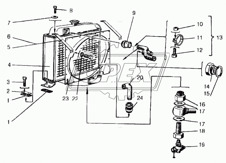 ТО-18.02.10.600 Кожух вентилятора АМКОДОР