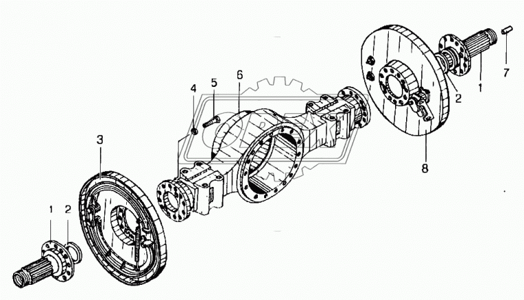 ТО-33.05.15.170 Тормоз левый (Т-150) АМКОДОР