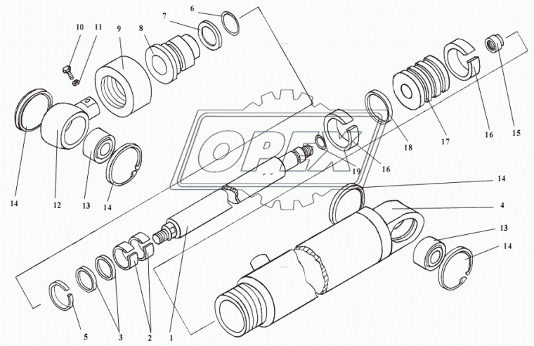 TO-49.12.00.701 Гайка (круглая) фвнутр=76 М96х2 h=45 АМКОДОР